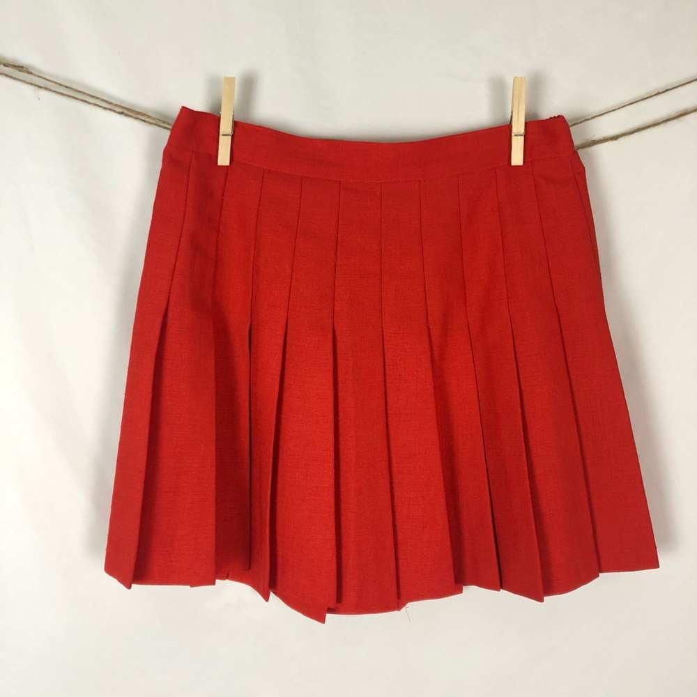 Vintage 80s Pleated Mini Skirt